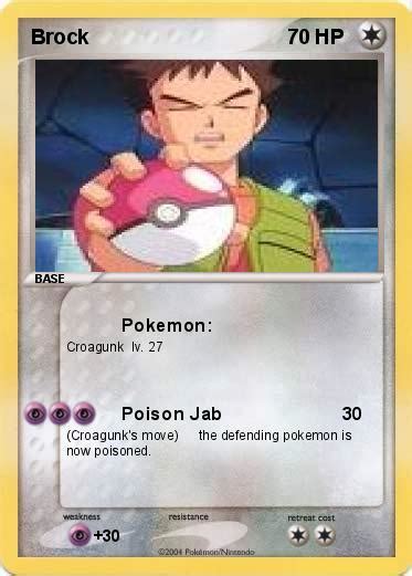 Pokémon Brock 11 11 Pokemon My Pokemon Card