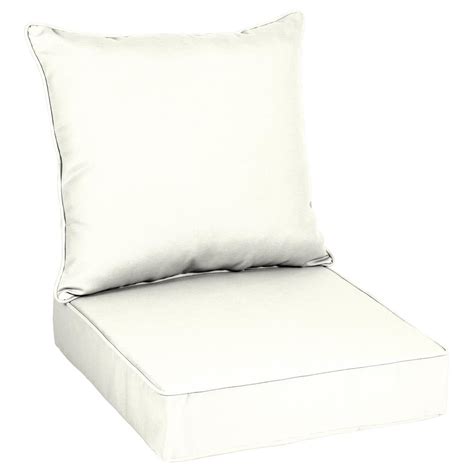 Shop for cream chair cushions online at target. Home Decorators Collection Sunbrella Canvas White Outdoor ...