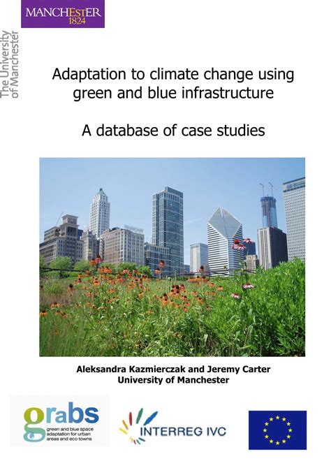 Pdf Adaptation To Climate Change Using Green And Blue Infrastructure