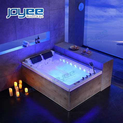 joyee new model 2 person indoor hot tub big waterfall indoor massage bathtub china indoor