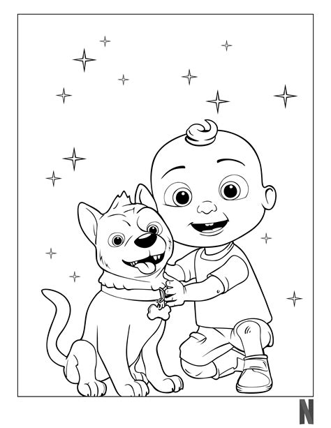 Cocomelon Coloring Page In 2020 Coloring Page Character Print