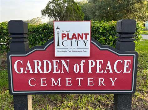 Garden Of Peace Cemetery City Of Plant City Florida