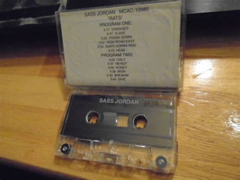 Rare Promo Sass Jordan Cassette Tape Rats Blues Rock George Clinton Ian Moore 94 Ebay