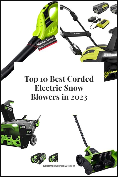 Best Corded Electric Snow Blowers Buying Guide And Review
