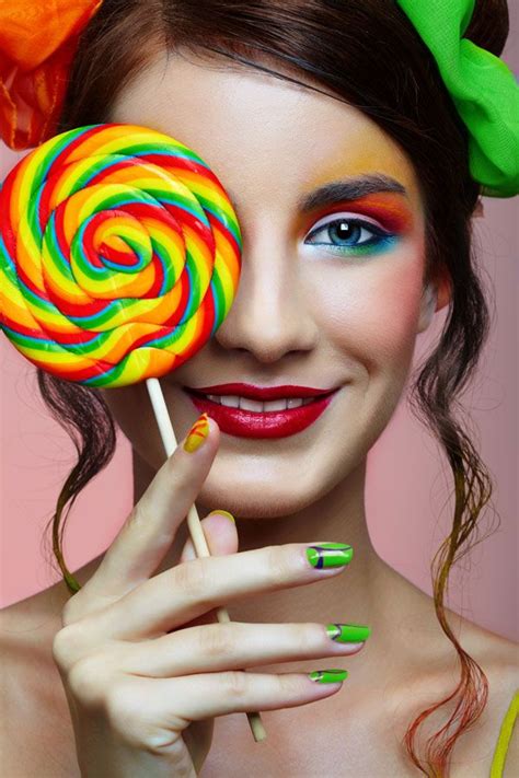 pin by elena on art and illustration candy makeup photo makeup candy theme