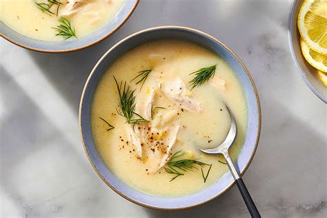 Avgolemono Greek Lemon Chicken Soup Recipe