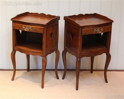 Pair Of French Cherry Wood Bedside Cabinets Antiques Atlas