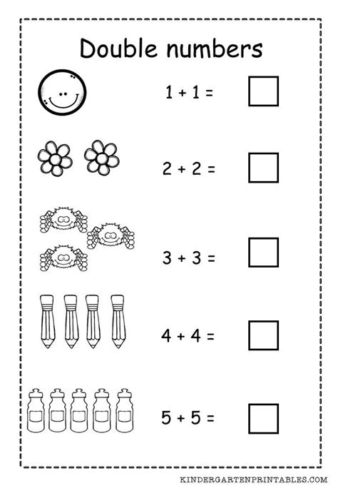 Double Numbers Worksheet Free Printable Adding Double Numbers Worksheet