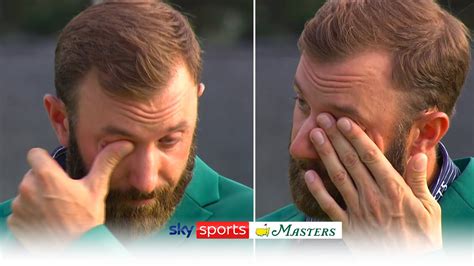 Emotional Dustin Johnson Interviewed After Masters Victory 🏆 Youtube