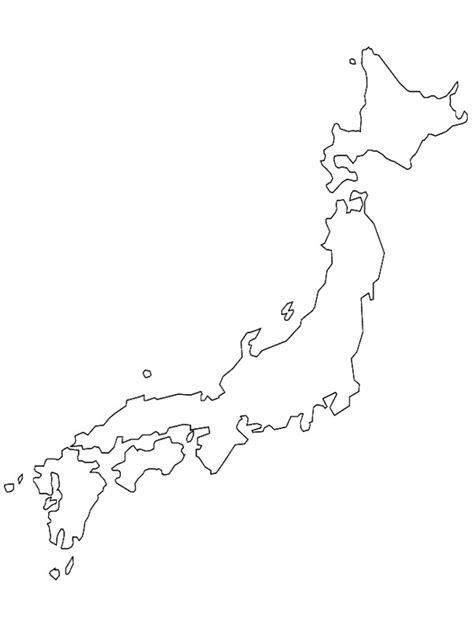 Map Of Japan Coloring Page Funny Coloring Pages