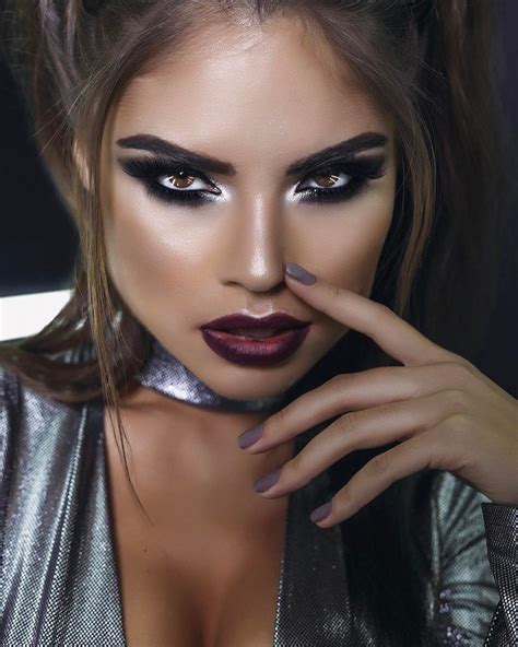 lippies fantasy makeup beuty black heart female portrait fashion face woman face best