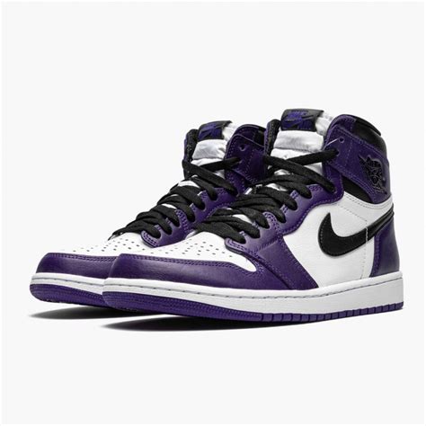 Nike Air Jordan 1 Retro High Og Court Purple Basketball Shoes 555088