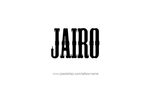 Jairo Name Tattoo Designs