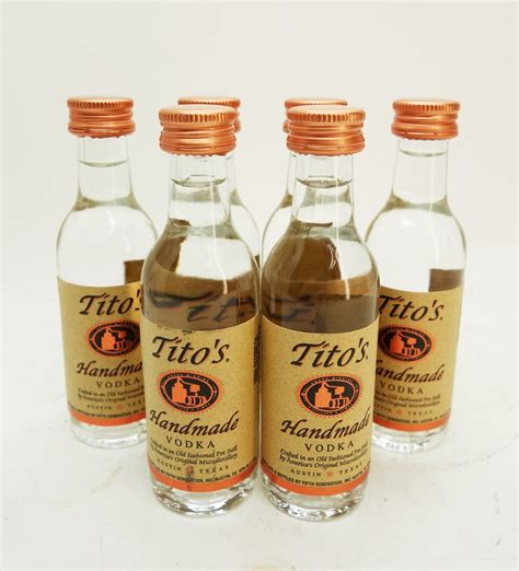 Titos Vodka 50 Ml 6 Bottles Old Town Tequila