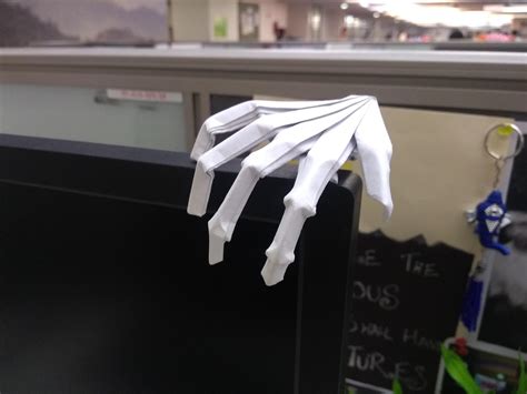 Origami Skeleton Hand Rmildlyinteresting