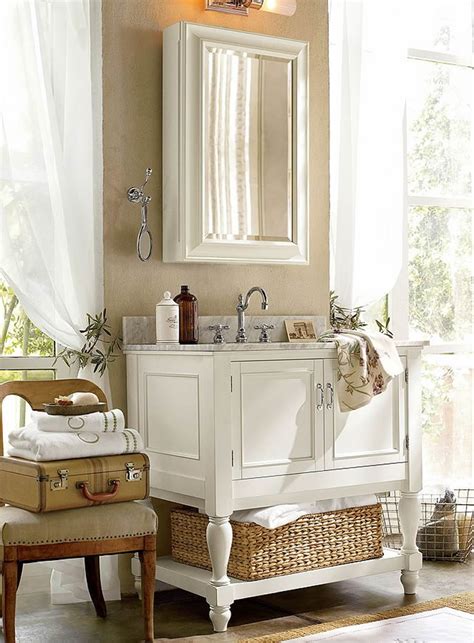 Pottery barn sherwin williams farmhouse neutral paint color guide. How to Furnish a Small Bathroom | Pottery Barn