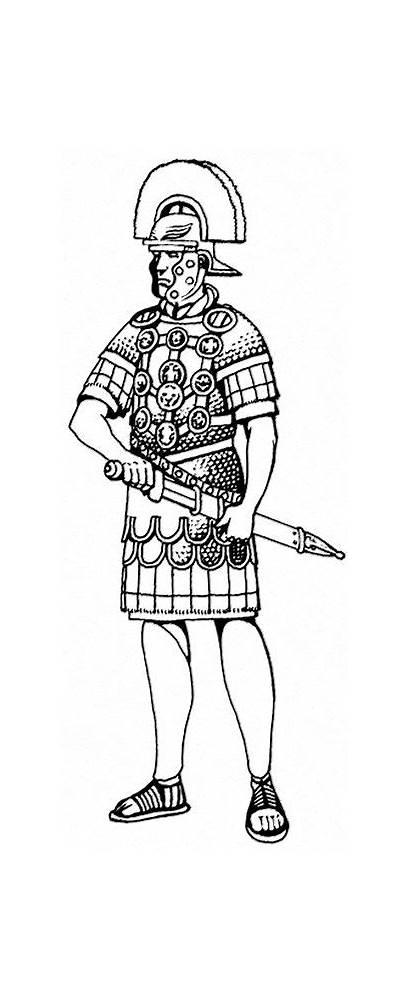 Roman Coloring Centurion Pages Rome Colouring History