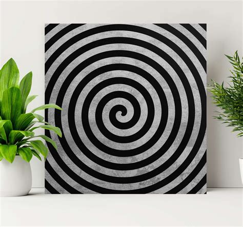 Black And White Swirl 3d Canvas Pictures Tenstickers