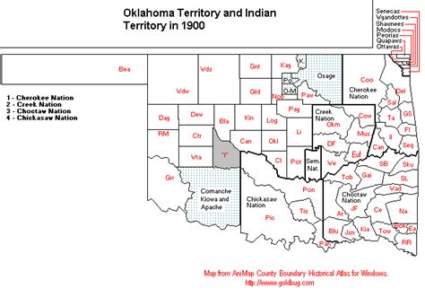 Oklahoma The Usgenweb Census Project