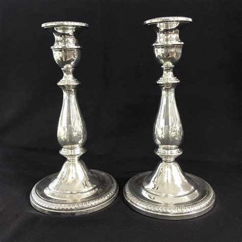 Vintage Sterling Silver Candlesticks