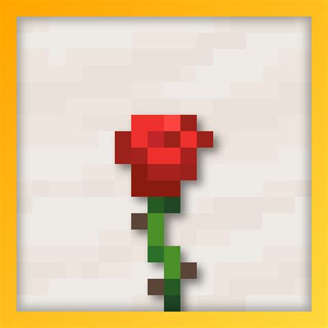 Minecraft Rose 3d