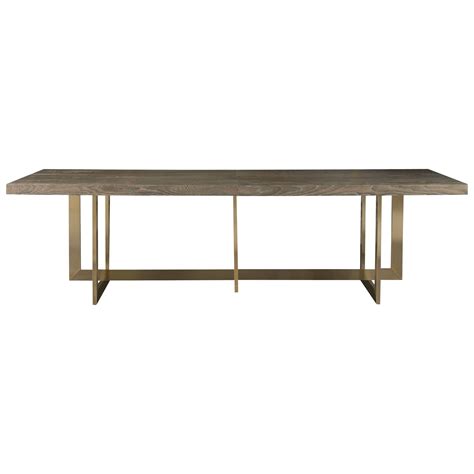 Universal Modern 642755 Jamison Dining Table With Bronze Base Mueller Furniture Table