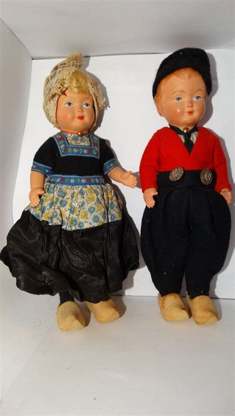 Items Similar To Antique 1950s Dutch Celluloid Dovina Dolls Rotterdam