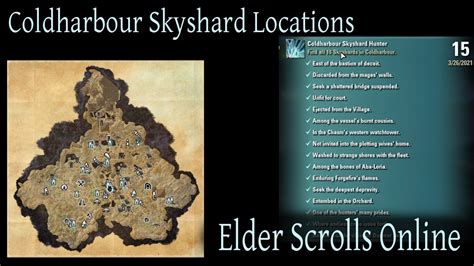 Coldharbour Skyshard Locations Elder Scrolls Online Eso Youtube