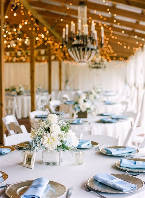 Light Blue And Tan Rustic Barn Florida Wedding Aisle Society