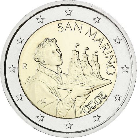 San Marino 2 Euro 2020 Der Heilige Marinus Münze Ebay