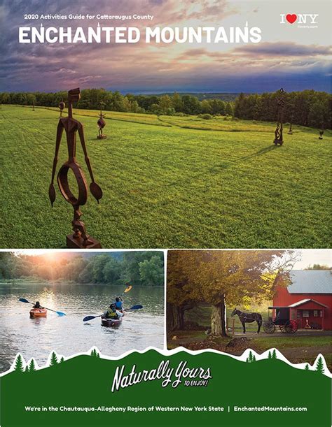 Cover Of The Enchanted Mountains Of Cattaraugus County Travel Guide For