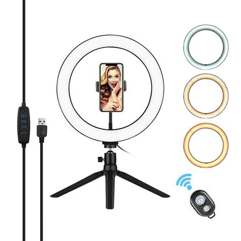 Neewer led ring light 18 kit. Andoer 10 Inch LED Ring Light with Tripod Stand Phone ...