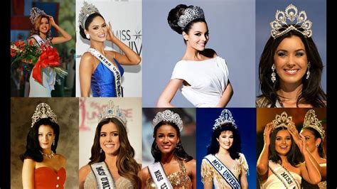 Top 16 Most Beautiful Winners Of Miss Universe Beauty Pageant Youtube