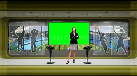 2d3d Green Screen Background Best Suited For A Variety Sports Based