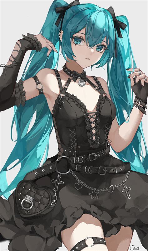 Qie 25832912 Vocaloid Hatsune Miku Dress Garter Gothic Lolita Lolita