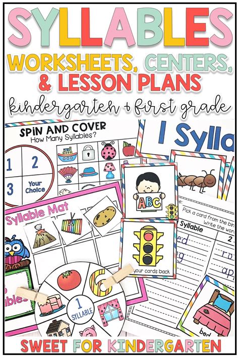 All of these words contain only one vowel sound, and therefore a single syllable. Syllables Unit in 2020 | Phonics kindergarten, Syllable ...