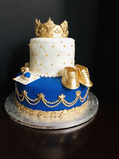 Prince Theme Cake Baby Birthday Decorations Baby First Birthday Cake