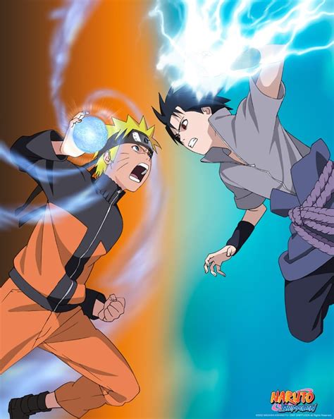 Poster Affiche Naruto Shippuden Naruto Vs Sasuke Abystyle Studio