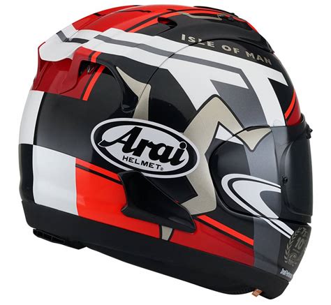It represents the culmination of our vast experience in helmet design and unwavering focus on rider protection. Arai RX-7V IOM TT 2018 Helmet - Helmets-Road : Motomail ...