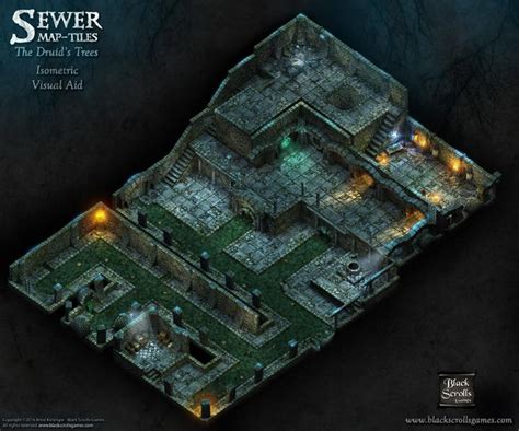 Sewer Map Tiles The Druid S Trees Visual Aid By Bsgtony On Deviantart Isometric Map