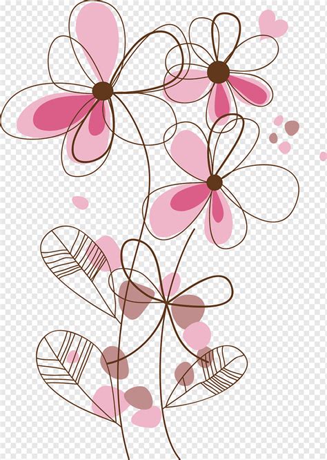 Adobe Illustrator Flower Flowers Line Flower Arranging Branch Plant