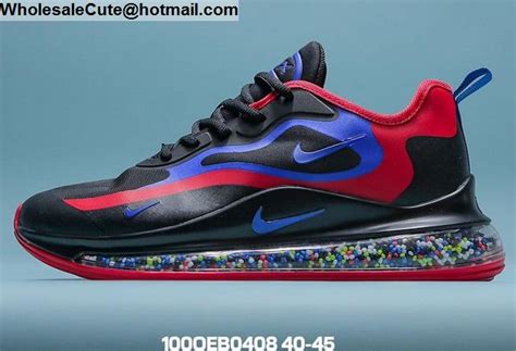 Mens Nike Air Max 720 React Black Blue Red 17786 Wholesale Sneakers