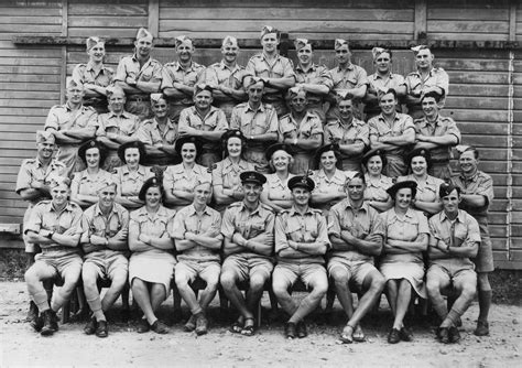 group portrait of rnzaf and waaf members at rnzaf laucala bay august 1945 from the collection