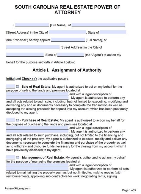 We did not find results for: Free Real Estate Power of Attorney South Carolina Form ...