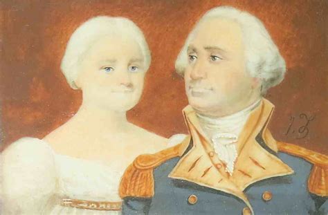 Portrait Miniature Of George And Martha Washington The 19th Century