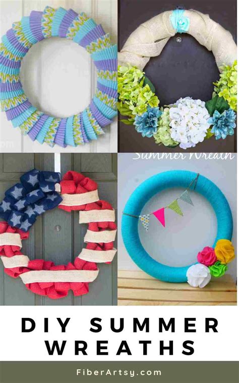 Diy Summer Wreath Ideas And Tutorials Make Your Own Colorful Door