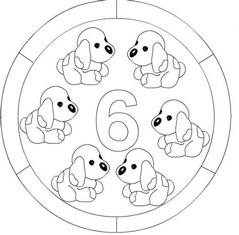 Print and color this picture of the number 6. Numbers mandala coloring page | Crafts and Worksheets for ...