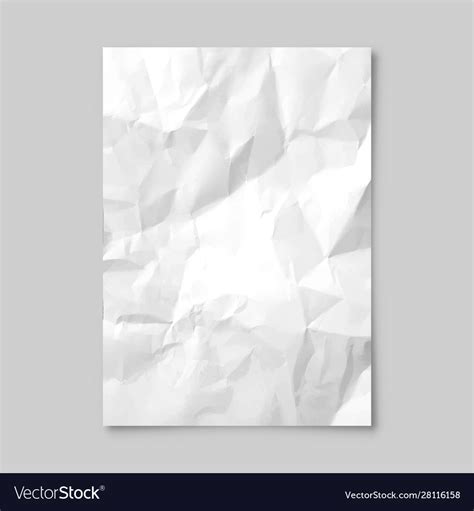 Realistic Blank Lined Paper Sheet With Shadow Vector Image