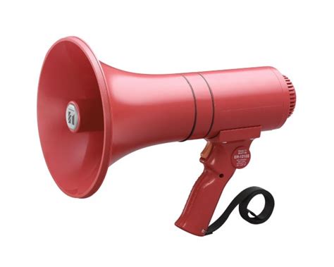 Er1215s 15w Megaphone With Siren 400m Range Red Toa Leisuretec