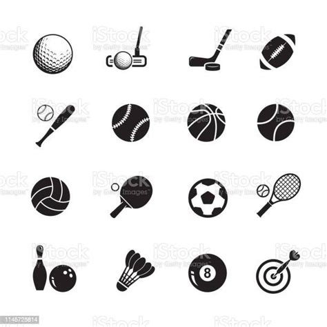 Ikon Bola Olahraga Ilustrasi Stok Unduh Gambar Sekarang Ikon